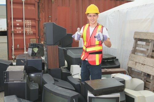 Professional team from Office Clearance Northolt starting a clearance project