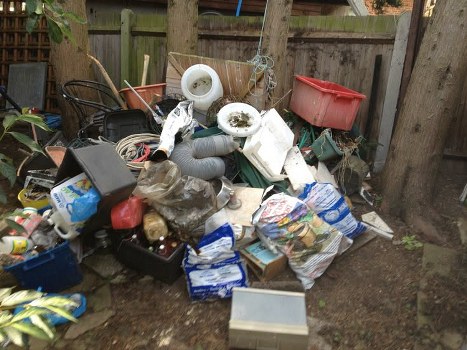 Recycling center in Northolt handling furniture